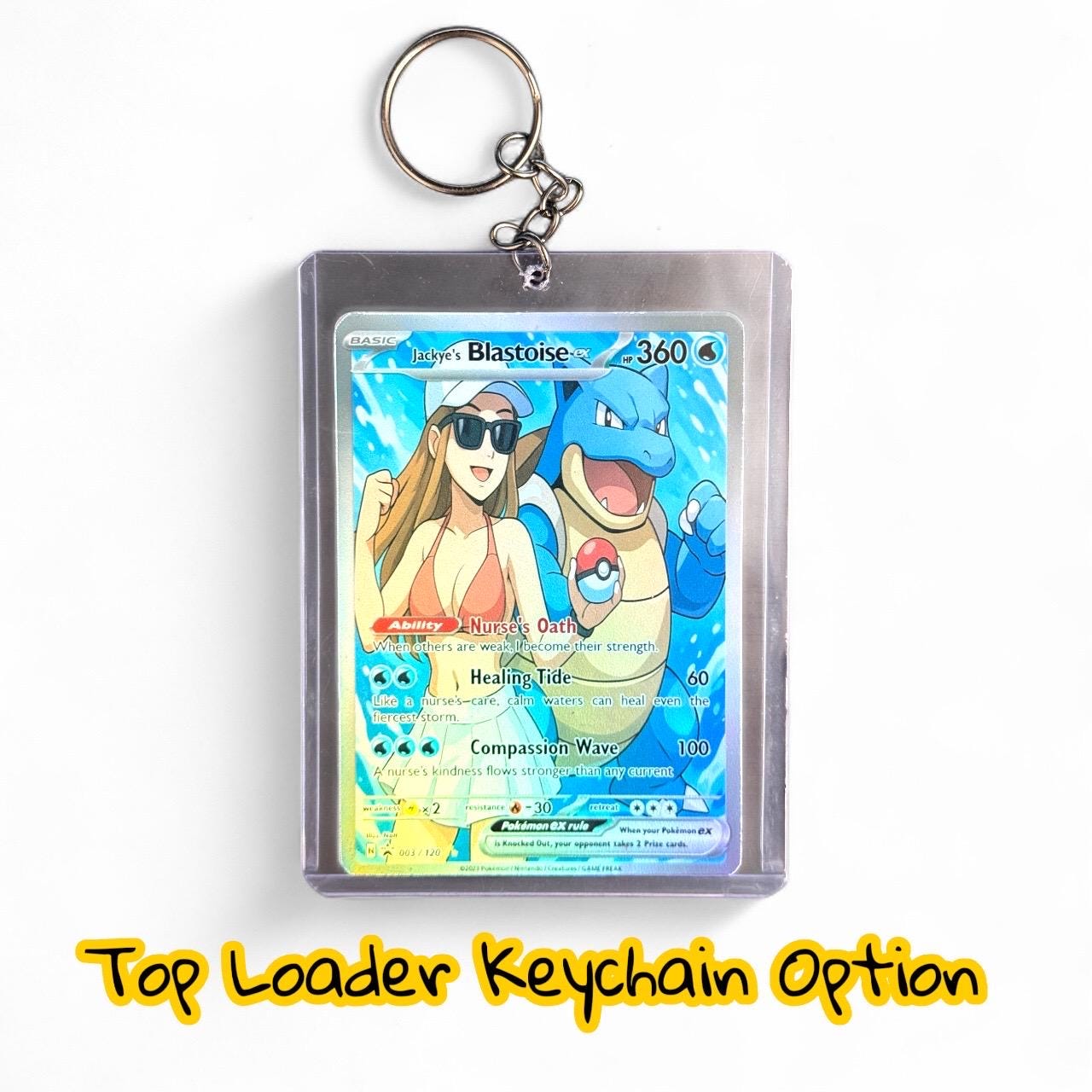 Custom Pokémon Cards, Stickers & Keychain Top Loaders – Fully Personalized Collectibles!