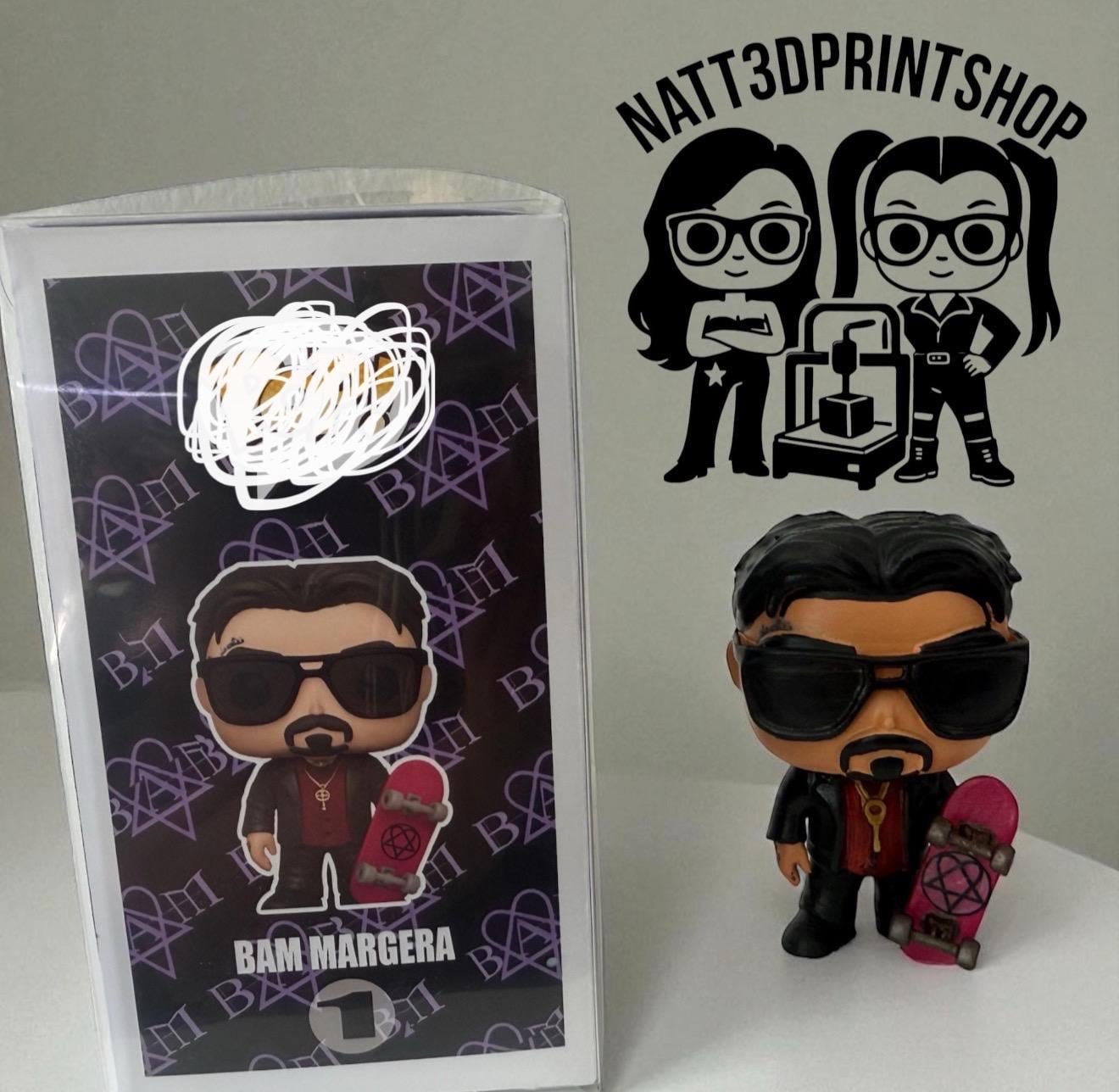Custom Bam Margera Pop Style – Limited Edition Hand Painted Figure