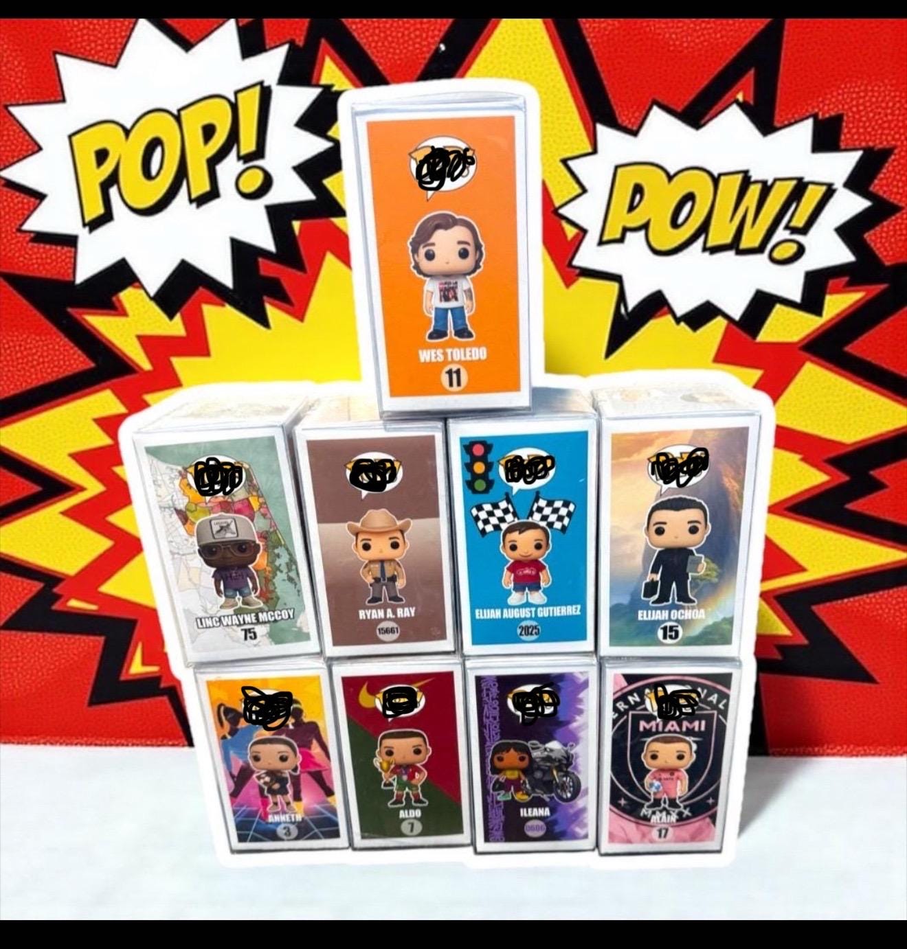 Pop Yourself Personalized Collectible Vinyl Custom Box Only β Custom Name, Number & Design β Made to Order β Fits Standard Size Collectibles
