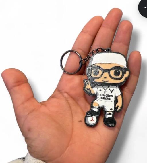 Custom Personalized Pop Style Keychain | Made from Your Picture | 3D Printed Mini Figure 2”–4”