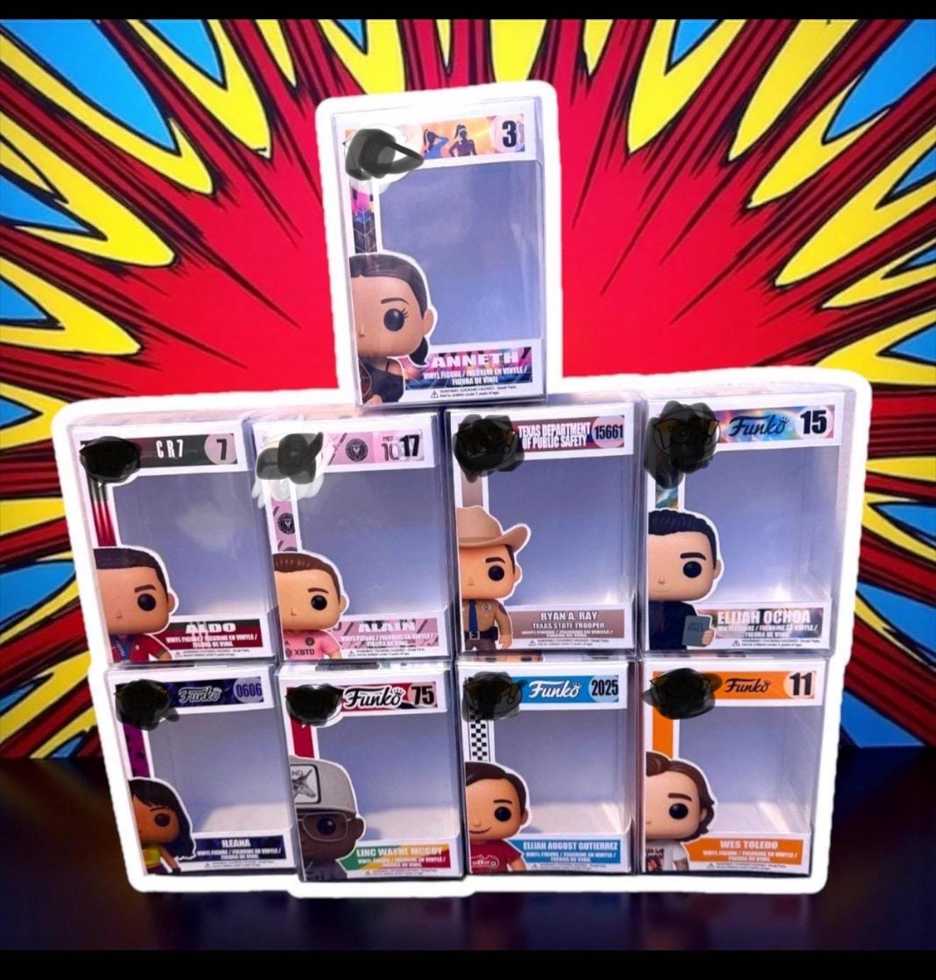 Pop Yourself Personalized Collectible Vinyl Custom Box Only β Custom Name, Number & Design β Made to Order β Fits Standard Size Collectibles