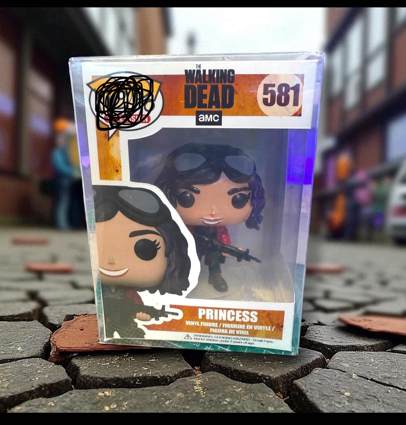 Princess – The Walking Dead Custom Pop Style | Limited Edition Collectible Vinyl Figure with Box