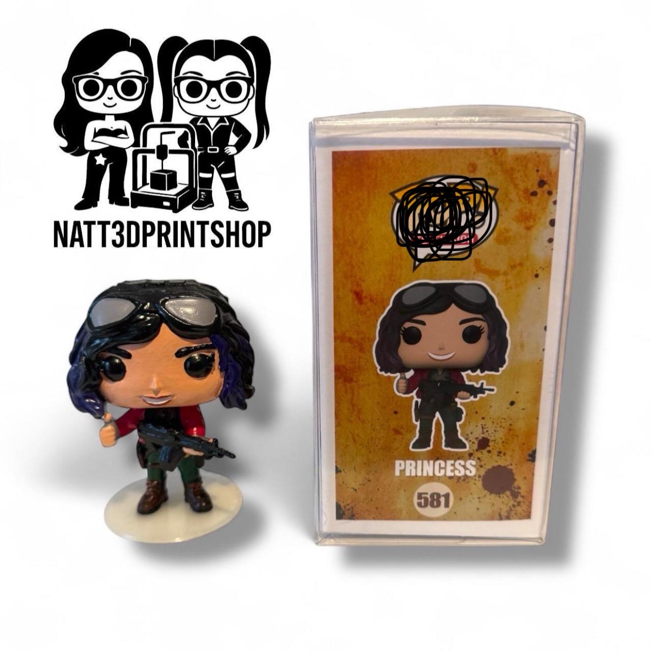 Princess – The Walking Dead Custom Pop Style | Limited Edition Collectible Vinyl Figure with Box