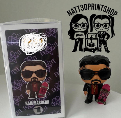 Custom Bam Margera Pop Style – Limited Edition Hand Painted Figure