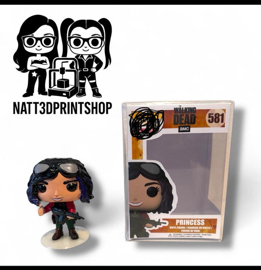 Princess – The Walking Dead Custom Pop Style | Limited Edition Collectible Vinyl Figure with Box