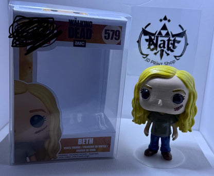 The Walking Dead Beth Custom Pop Style – 3D Printed & Hand Painted