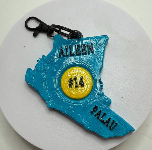 Personalized Palau Keychain