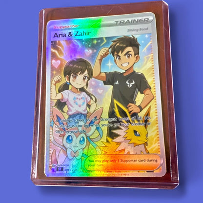 Custom Pokémon Cards, Stickers & Keychain Top Loaders – Fully Personalized Collectibles!