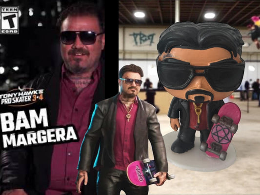 Custom Bam Margera Pop Style – Limited Edition Hand Painted Figure