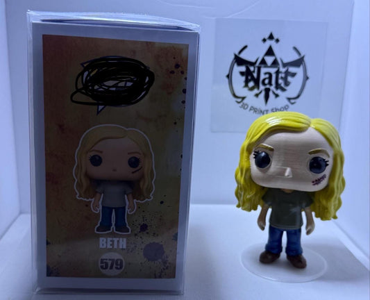 The Walking Dead Beth Custom Pop Style – 3D Printed & Hand Painted